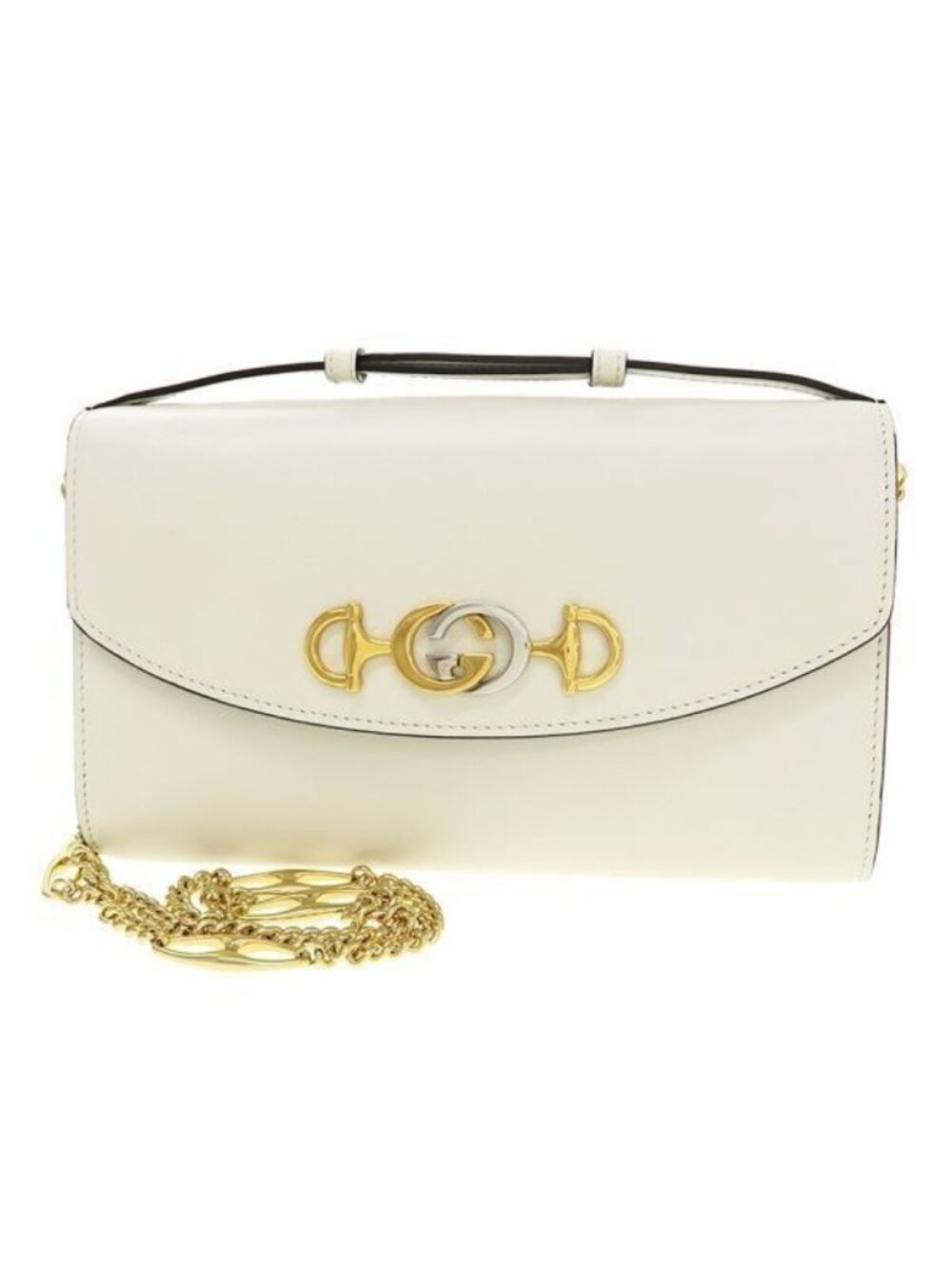 Gucci Zumi Chain Shoulder Bag Ivory
